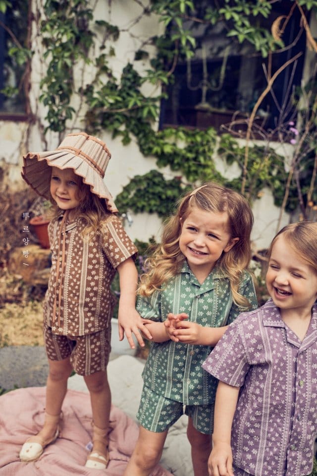 POURENFANT - Korean Children Fashion - #Kfashion4kids - Rona Top Bottom Set