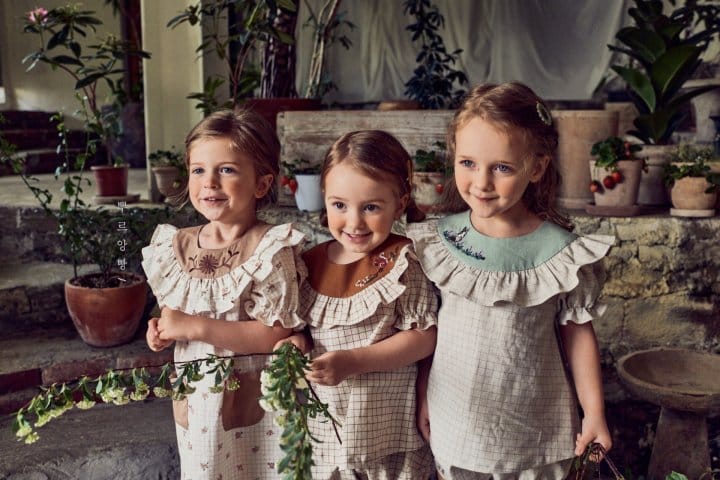 POURENFANT - Korean Children Fashion - #Kfashion4kids - Berry Top Bottom Set - 3