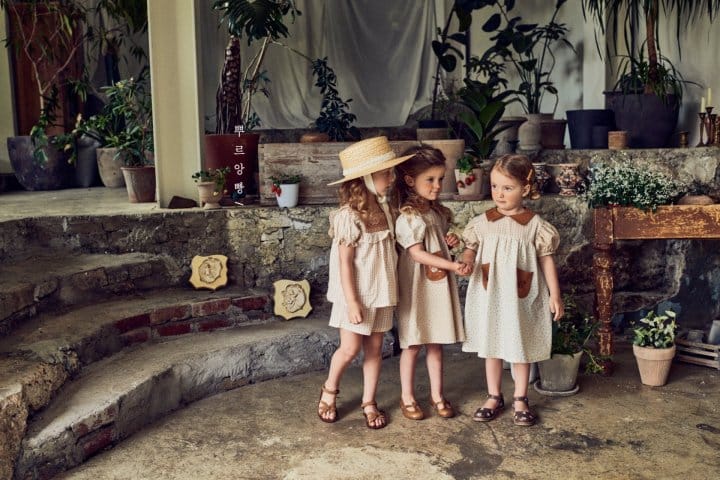 POURENFANT - Korean Children Fashion - #Kfashion4kids - Sara Frill Top Bottom Set - 9
