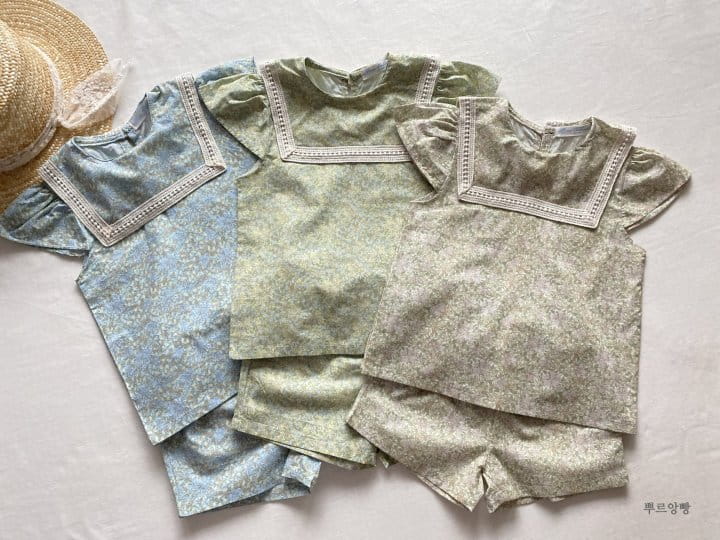 POURENFANT - Korean Children Fashion - #Kfashion4kids - Riff Bird Top Bottom Set - 10