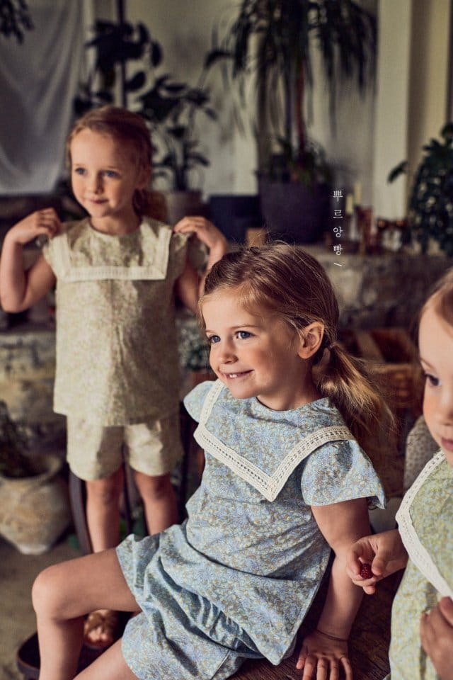 POURENFANT - Korean Children Fashion - #Kfashion4kids - Riff Bird Top Bottom Set - 2