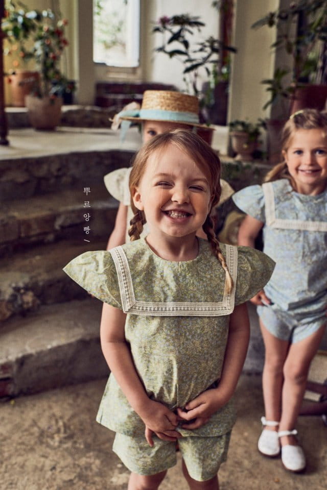 POURENFANT - Korean Children Fashion - #Kfashion4kids - Riff Bird Top Bottom Set - 5