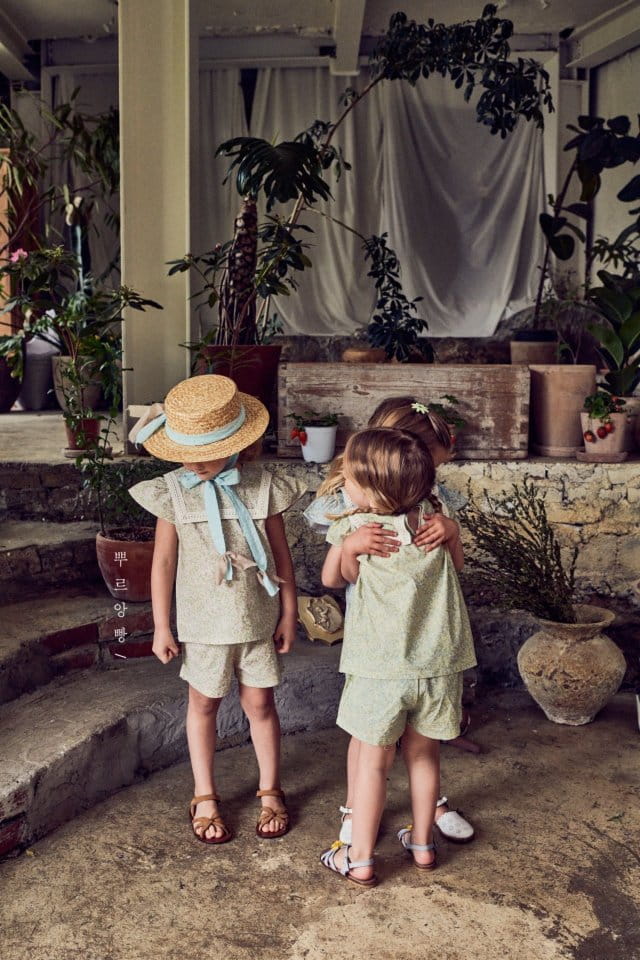 POURENFANT - Korean Children Fashion - #Kfashion4kids - Riff Bird Top Bottom Set - 7
