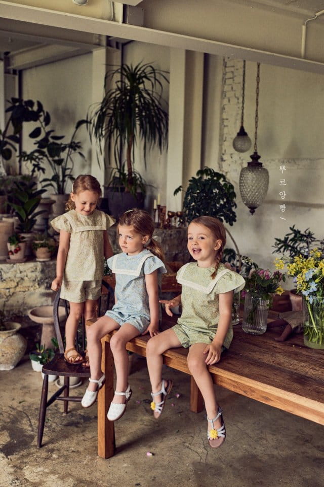 POURENFANT - Korean Children Fashion - #Kfashion4kids - Riff Bird Top Bottom Set - 8