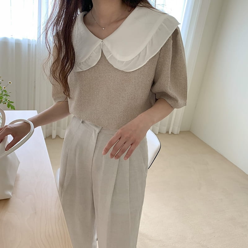 REFRESH - Korean Children Fashion - #Kfashion4kids - Twid Collar Blouse - 3