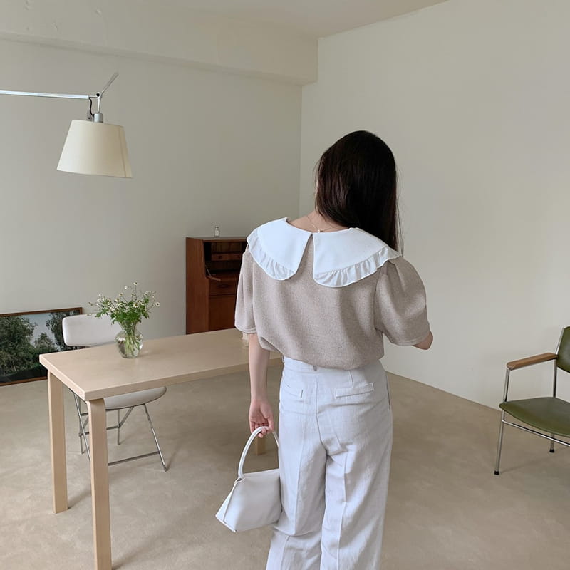 REFRESH - Korean Children Fashion - #Kfashion4kids - Collar Twid Blouse