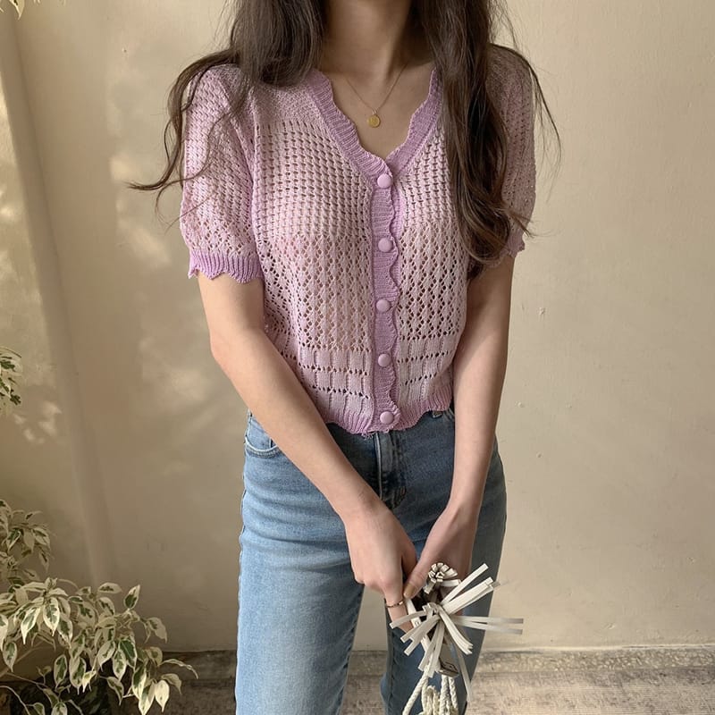 REFRESH - Korean Children Fashion - #Kfashion4kids - Wave Scsi Knit