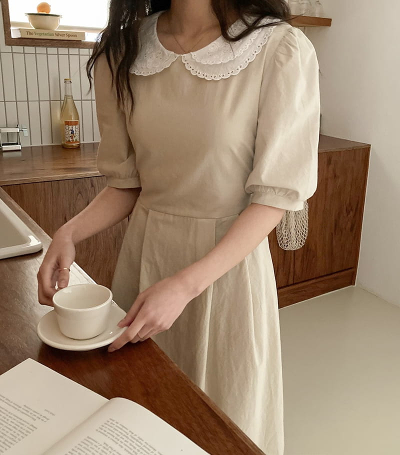 REFRESH - Korean Children Fashion - #Kfashion4kids - Muse Collar One-piece - 2