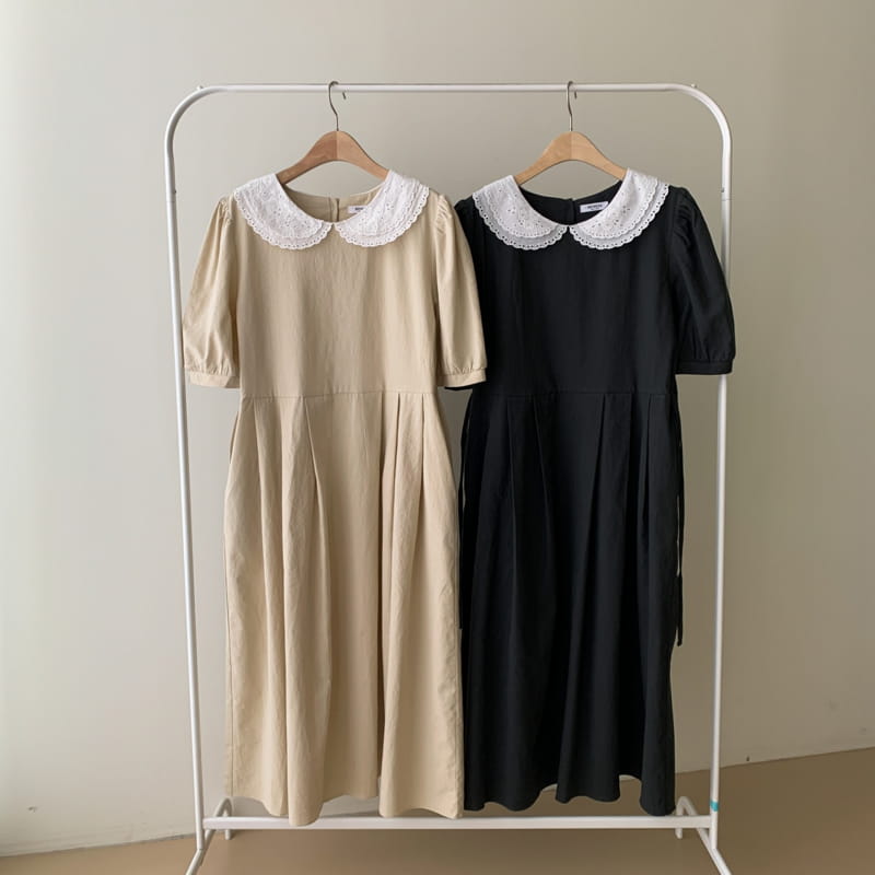 REFRESH - Korean Children Fashion - #Kfashion4kids - Muse Collar One-piece - 3