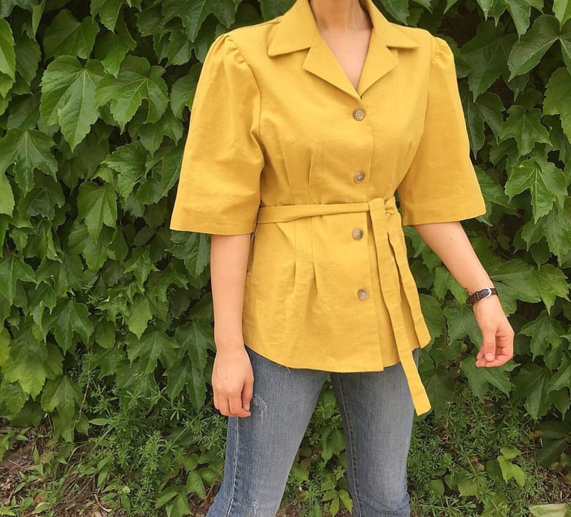 REFRESH - Korean Children Fashion - #Kfashion4kids - Linen Collar Jacket - 3