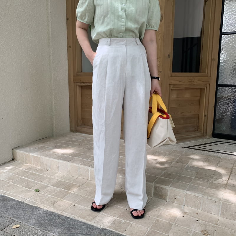 REFRESH - Korean Children Fashion - #Kfashion4kids - Linen Wide Pants - 3