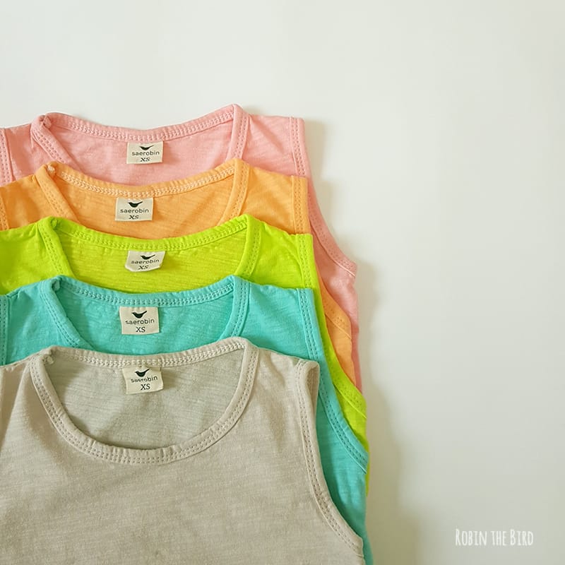 SAEROBIN - Korean Children Fashion - #Kfashion4kids - Slab Sleeveless Tee - 10