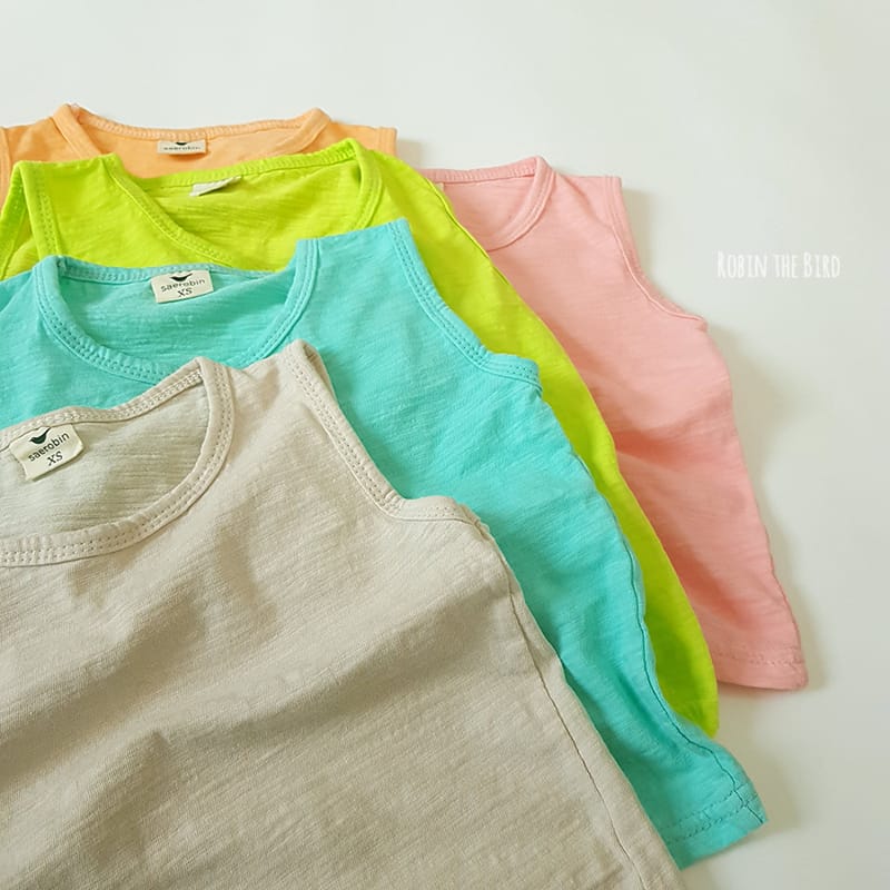 SAEROBIN - Korean Children Fashion - #Kfashion4kids - Slab Sleeveless Tee - 11