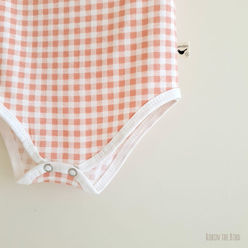 SAEROBIN - Korean Children Fashion - #Kfashion4kids - Check Short Sleeves Bodysuit - 7