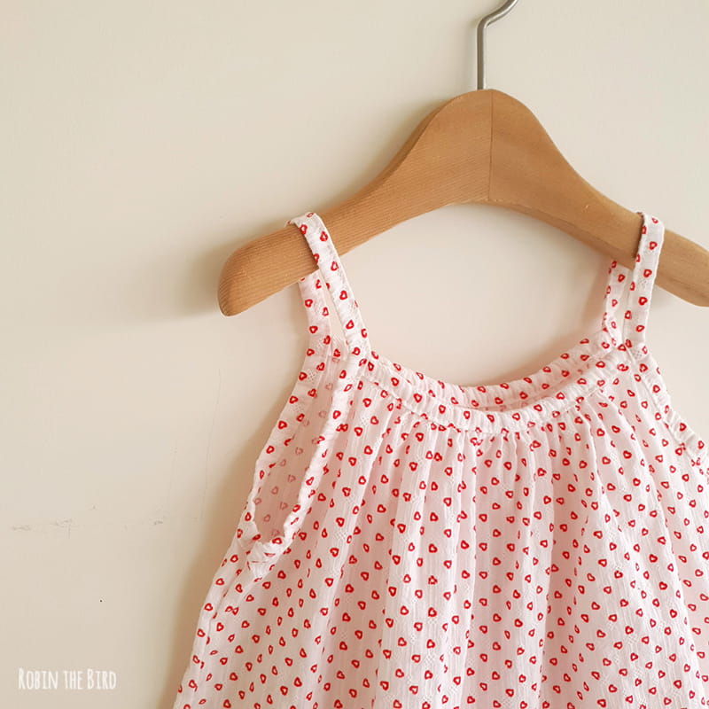 SAEROBIN - Korean Children Fashion - #Kfashion4kids - Heart String Sleeveless Top Bottom Set - 5
