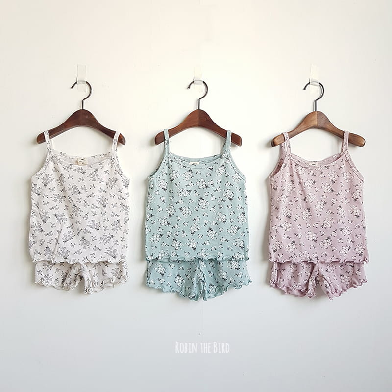SAEROBIN - Korean Children Fashion - #Kfashion4kids - Linen Flower String Sleeveless Easywear