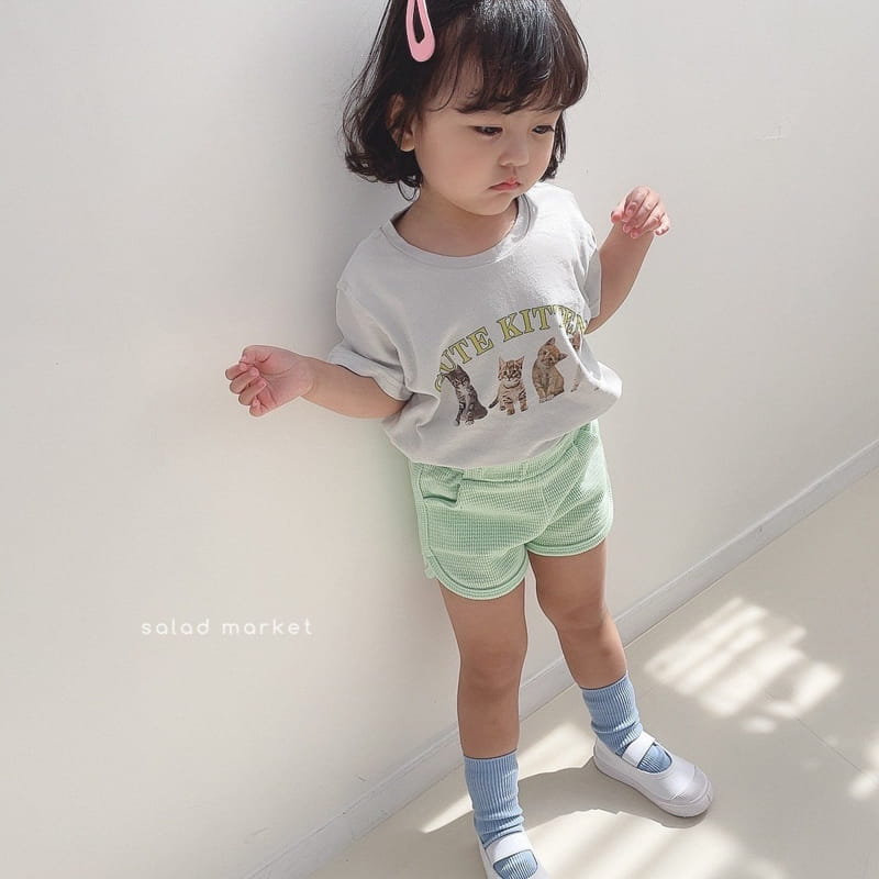 SALAD MARKET - Korean Children Fashion - #Kfashion4kids - Waffle Shorts - 4