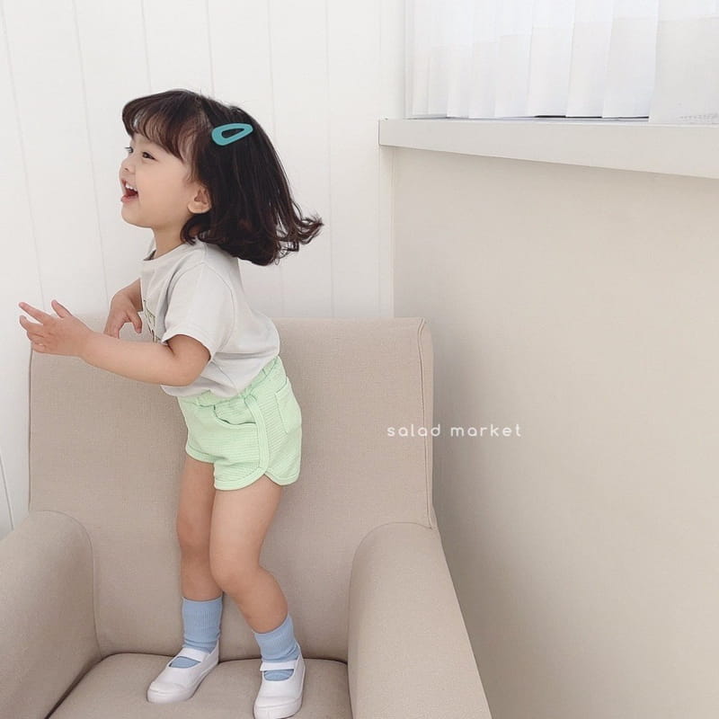 SALAD MARKET - Korean Children Fashion - #Kfashion4kids - Waffle Shorts - 6
