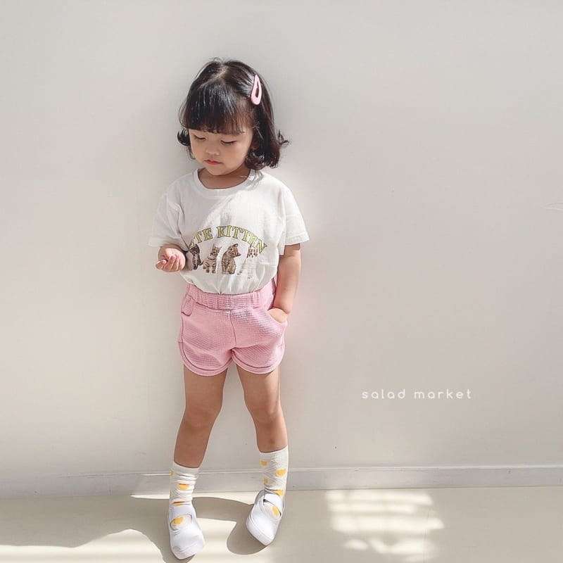 SALAD MARKET - Korean Children Fashion - #Kfashion4kids - Waffle Shorts - 8