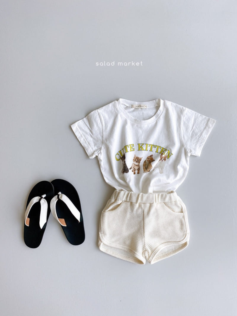 SALAD MARKET - Korean Children Fashion - #Kfashion4kids - Cat Tee - 12