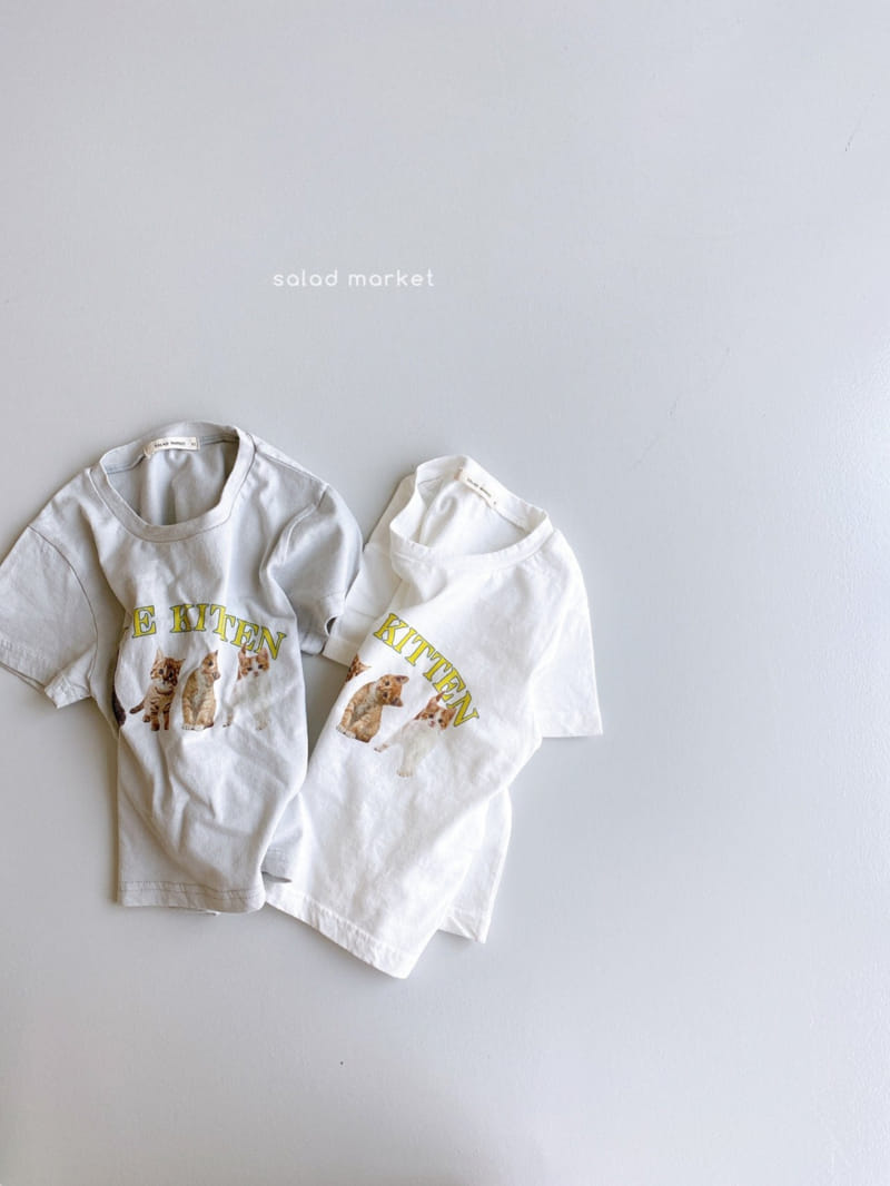 SALAD MARKET - Korean Children Fashion - #Kfashion4kids - Cat Tee - 3