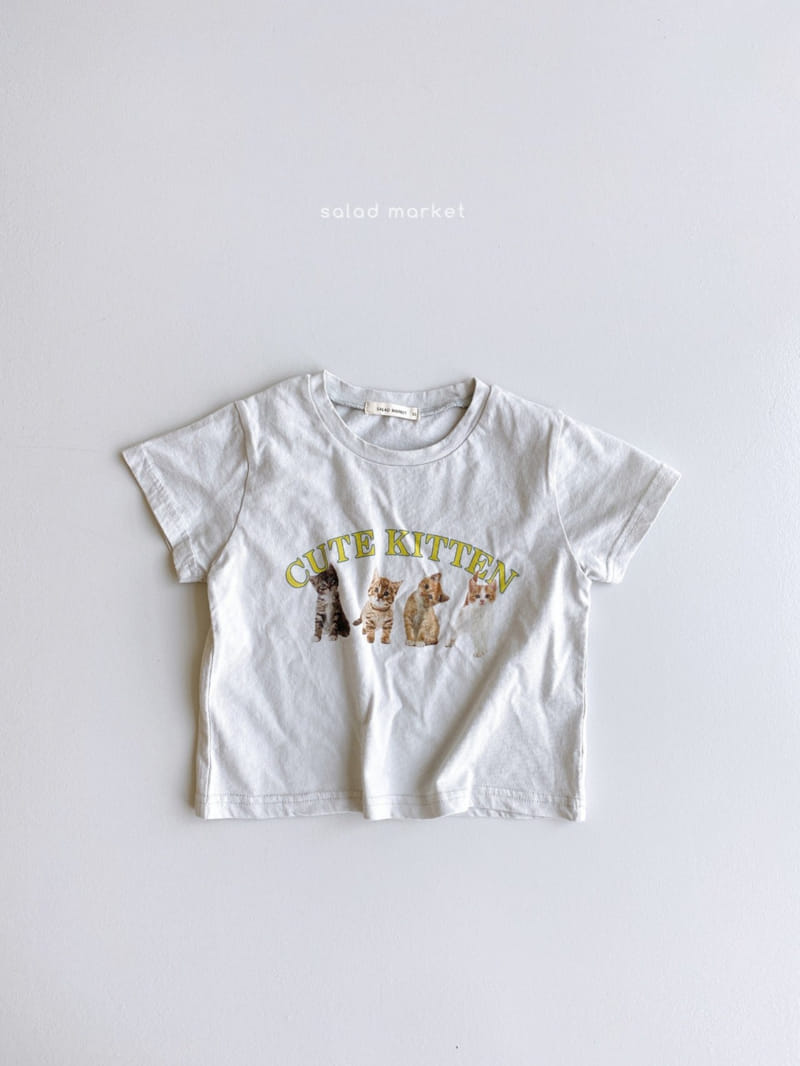 SALAD MARKET - Korean Children Fashion - #Kfashion4kids - Cat Tee - 4