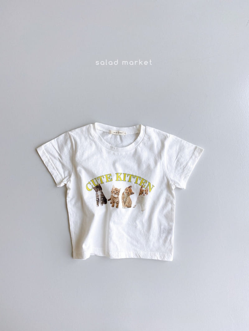 SALAD MARKET - Korean Children Fashion - #Kfashion4kids - Cat Tee - 5