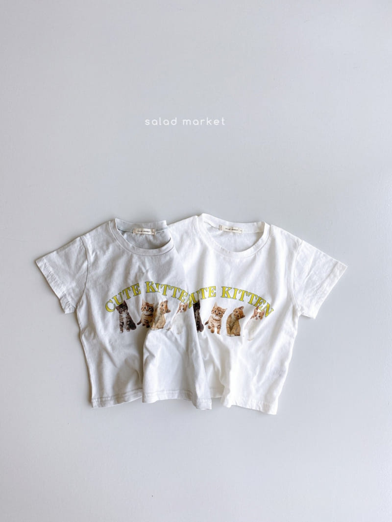 SALAD MARKET - Korean Children Fashion - #Kfashion4kids - Cat Tee - 9