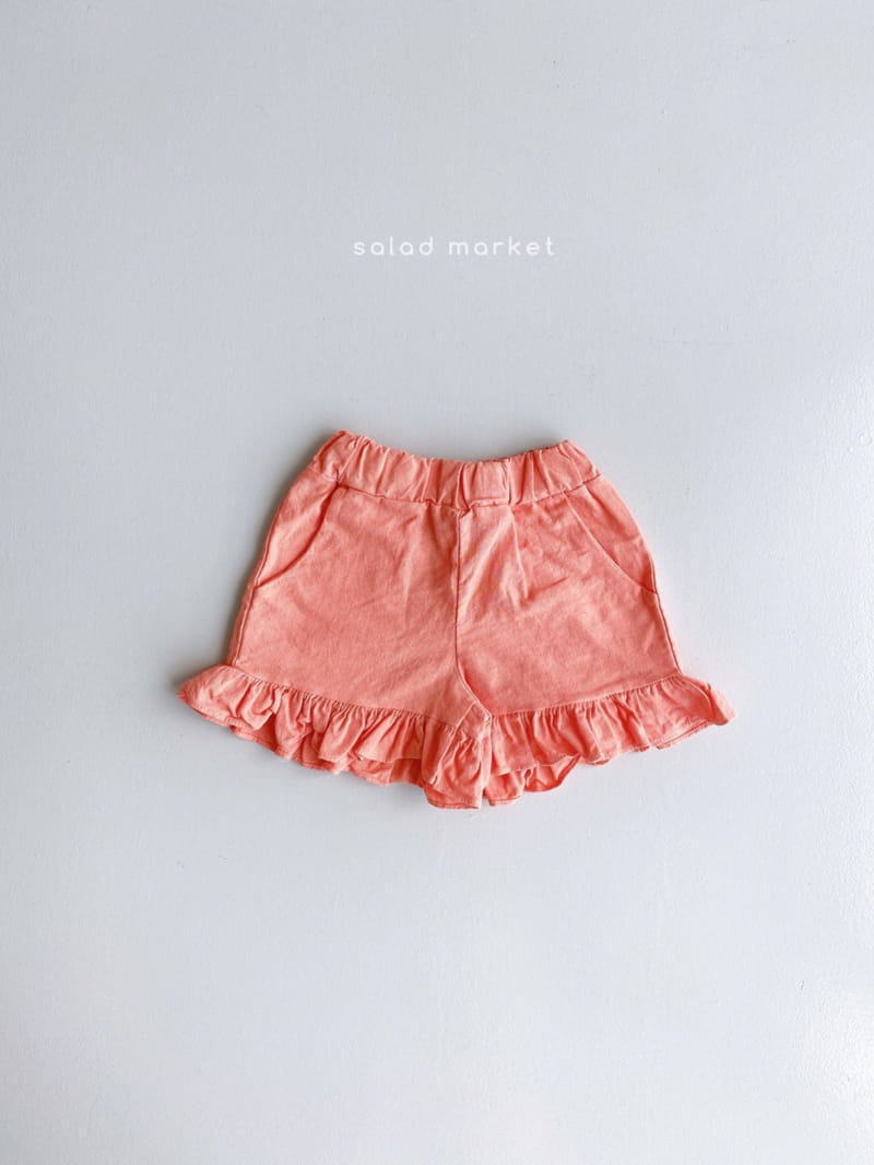 SALAD MARKET - Korean Children Fashion - #Kfashion4kids - Linen Frill Shorts - 12