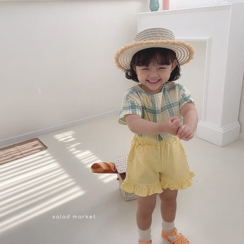 SALAD MARKET - Korean Children Fashion - #Kfashion4kids - Linen Frill Shorts - 4