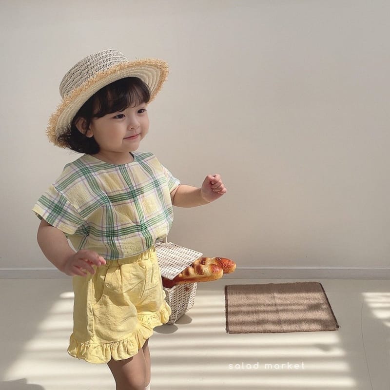 SALAD MARKET - Korean Children Fashion - #Kfashion4kids - Linen Frill Shorts - 5