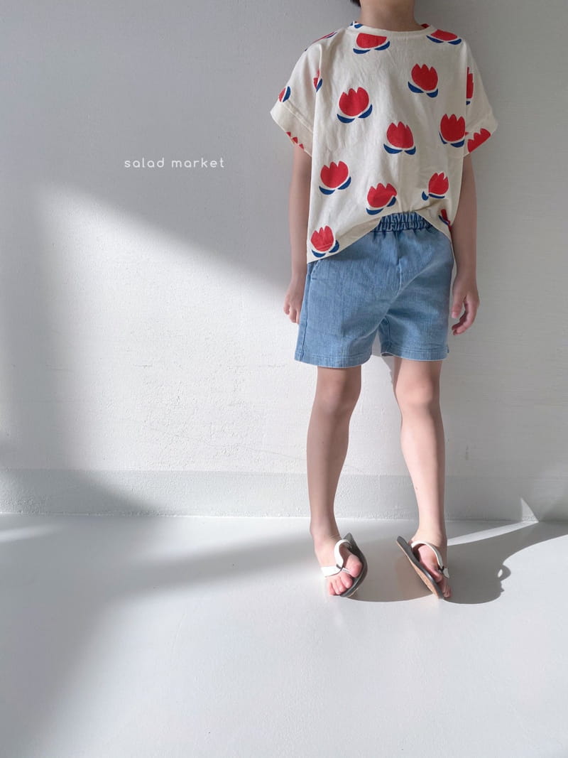 SALAD MARKET - Korean Children Fashion - #Kfashion4kids - Playground Denim Shorts