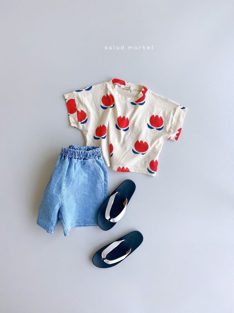 SALAD MARKET - Korean Children Fashion - #Kfashion4kids - Playground Denim Shorts - 11
