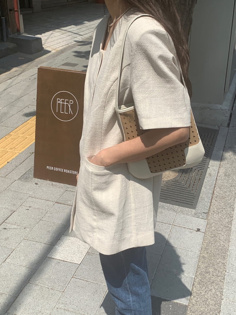SEASON - Korean Children Fashion - #Kfashion4kids - Linen Square Jacket - 2