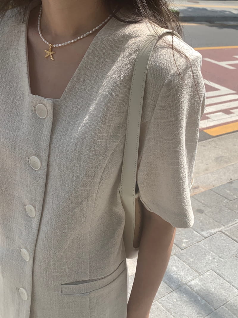 SEASON - Korean Children Fashion - #Kfashion4kids - Linen Square Jacket - 3