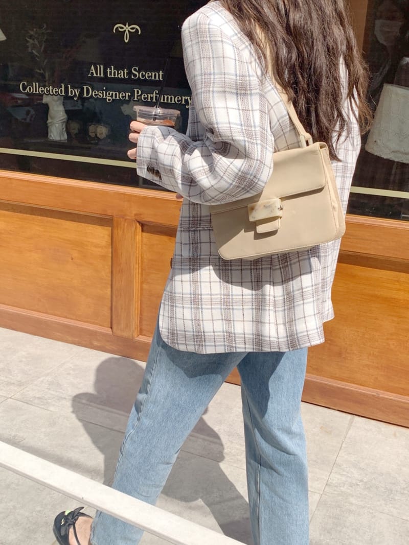 SEASON - Korean Children Fashion - #Kfashion4kids - Linen Check Jacket - 4
