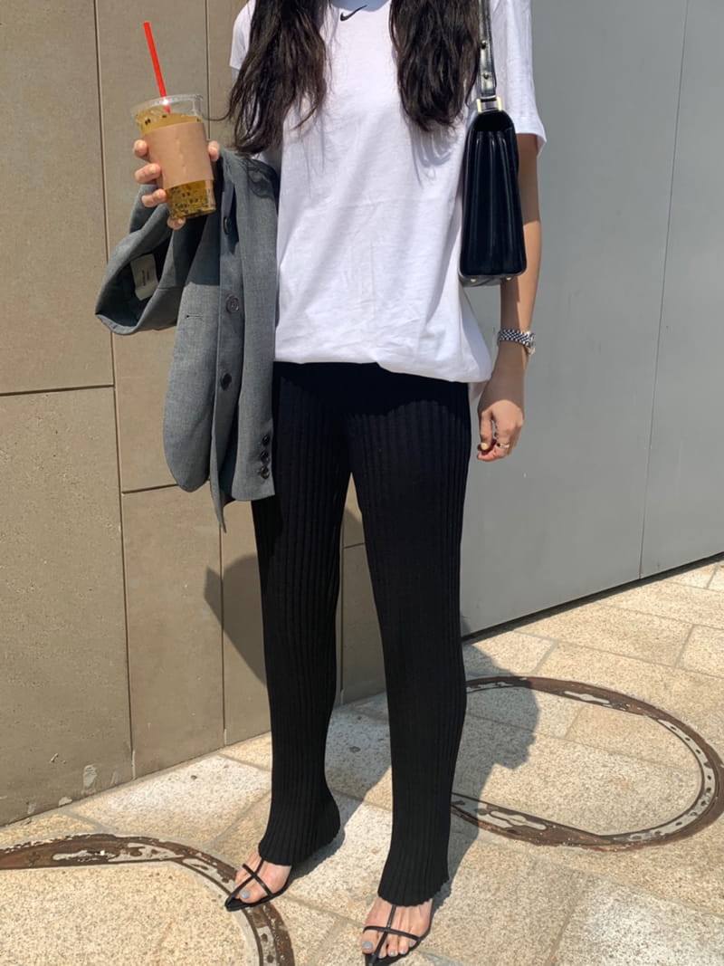 SEASON - Korean Children Fashion - #Kfashion4kids - Rib Knit Pants - 3