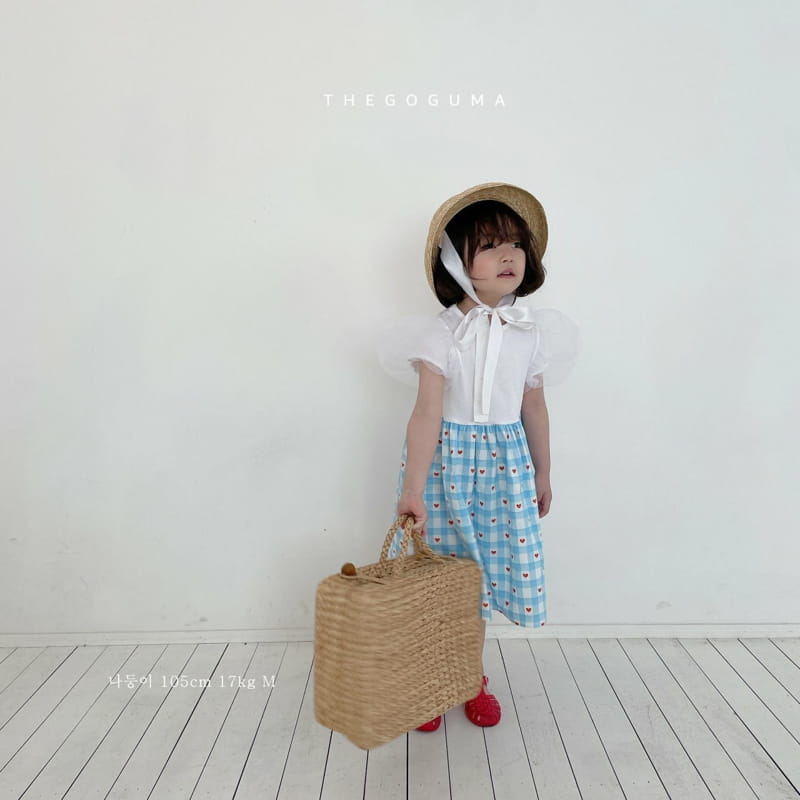 SHINSEAGE KIDS - Korean Children Fashion - #Kfashion4kids - Heart Check One-piece
