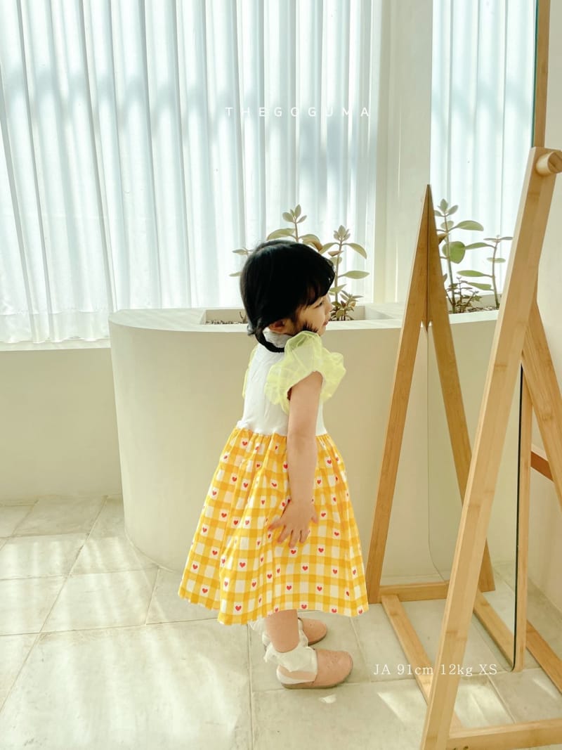 SHINSEAGE KIDS - Korean Children Fashion - #Kfashion4kids - Heart Check One-piece - 5