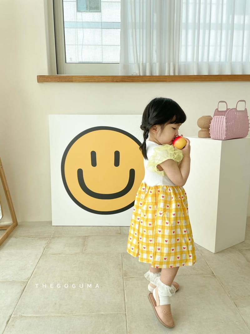 SHINSEAGE KIDS - Korean Children Fashion - #Kfashion4kids - Heart Check One-piece - 6