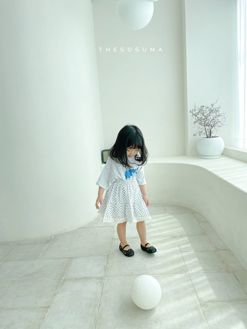 SHINSEAGE KIDS - Korean Children Fashion - #Kfashion4kids - Dot Dungarees Cancan Skirt - 11