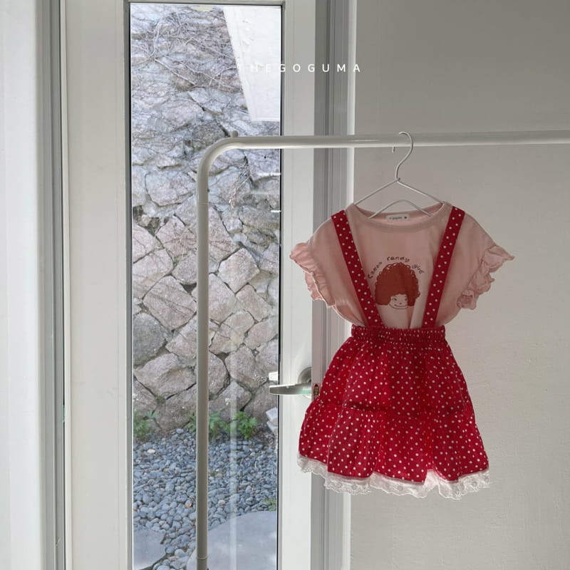 SHINSEAGE KIDS - Korean Children Fashion - #Kfashion4kids - Dot Dungarees Cancan Skirt - 3