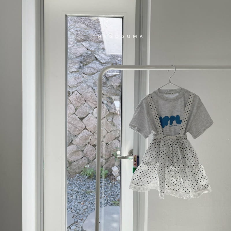 SHINSEAGE KIDS - Korean Children Fashion - #Kfashion4kids - Dot Dungarees Cancan Skirt - 4