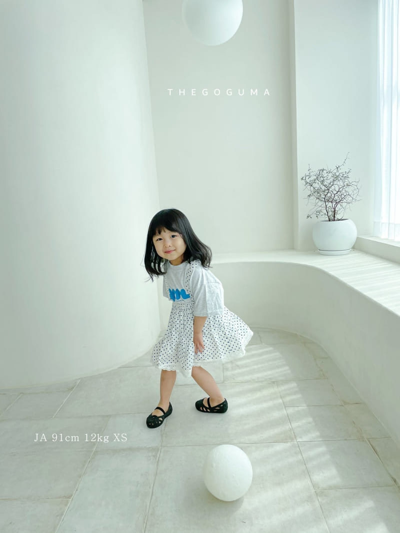 SHINSEAGE KIDS - Korean Children Fashion - #Kfashion4kids - Dot Dungarees Cancan Skirt - 7