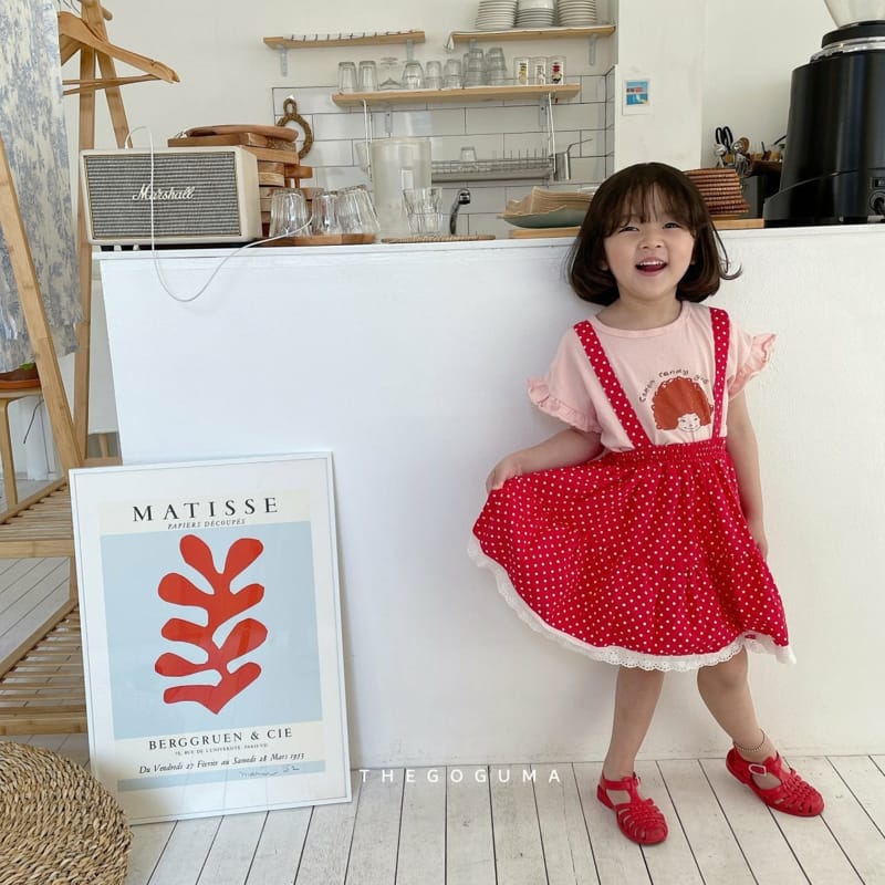 SHINSEAGE KIDS - Korean Children Fashion - #Kfashion4kids - Dot Dungarees Cancan Skirt - 9