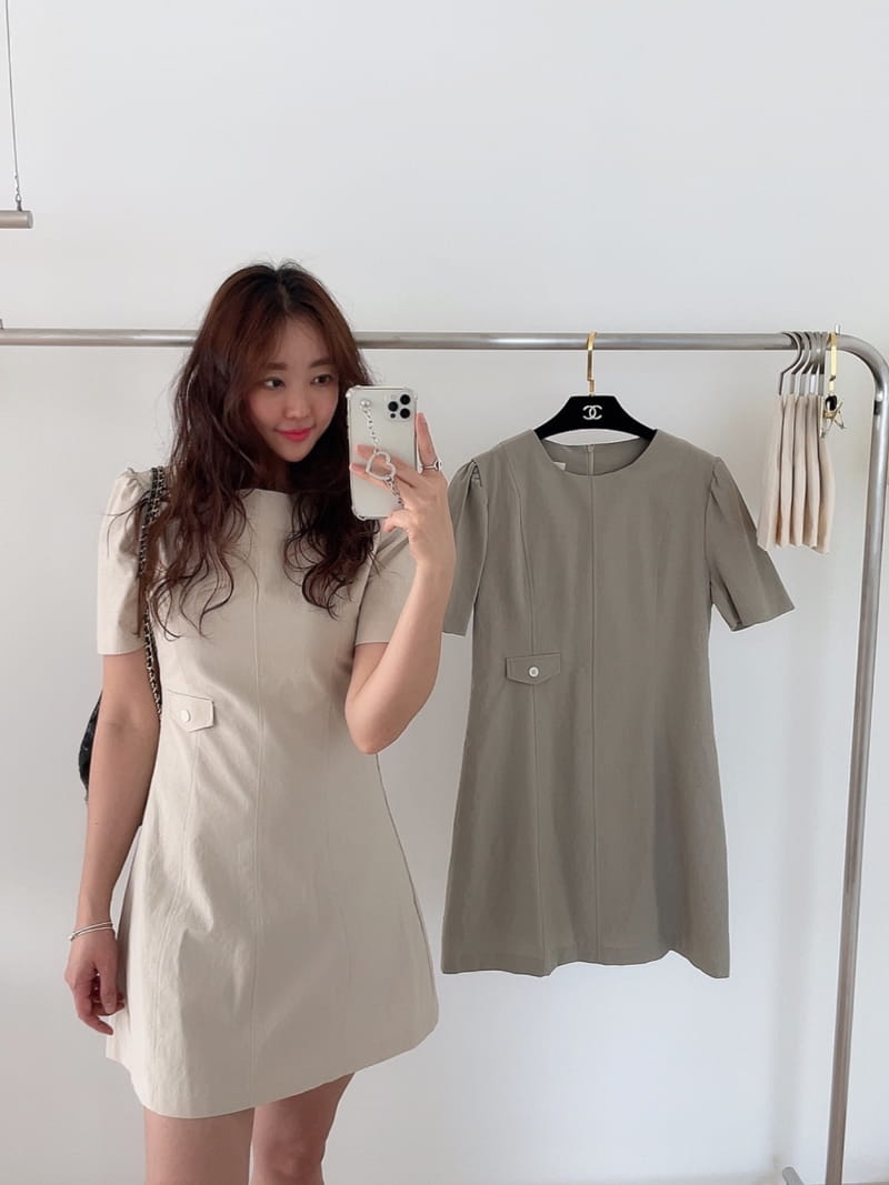 STAY - Korean Children Fashion - #Kfashion4kids - Slit Pocket One-piece - 2