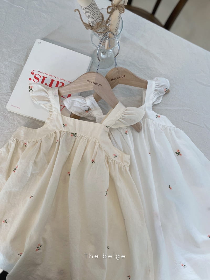 THE BEIGE - Korean Children Fashion - #Kfashion4kids - Embroidery One-piece - 3
