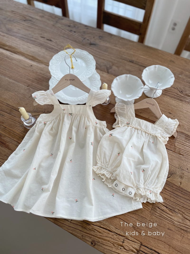 THE BEIGE - Korean Children Fashion - #Kfashion4kids - Embroidery One-piece - 5