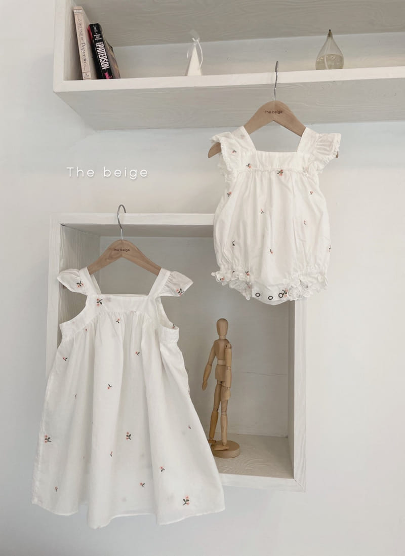 THE BEIGE - Korean Children Fashion - #Kfashion4kids - Embroidery One-piece - 7