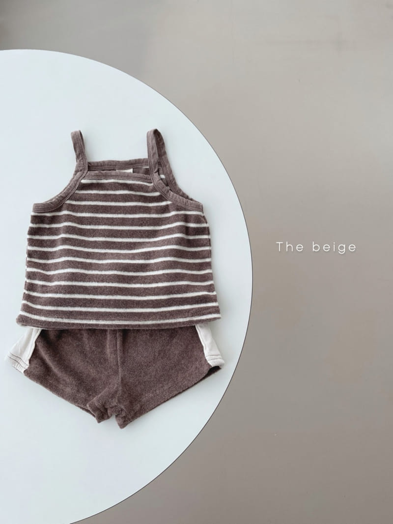 THE BEIGE - Korean Children Fashion - #Kfashion4kids - Terry Stripes Top Bottom Set - 5